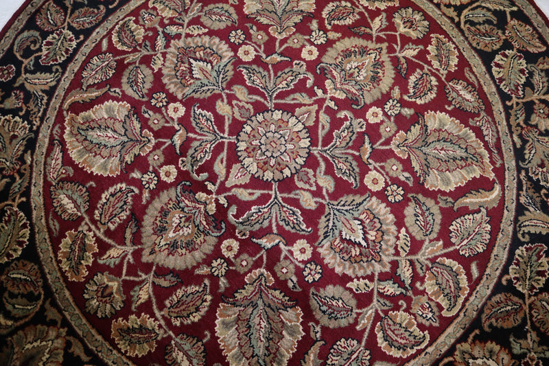 Jaipur Rug, Round Rug, Traditional Rug, Hand Knotted Indian Rugs