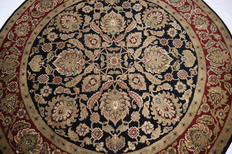 Round Rug, Jaipur Rug, Oriental Rug, Hand Knotted Indian Rugs