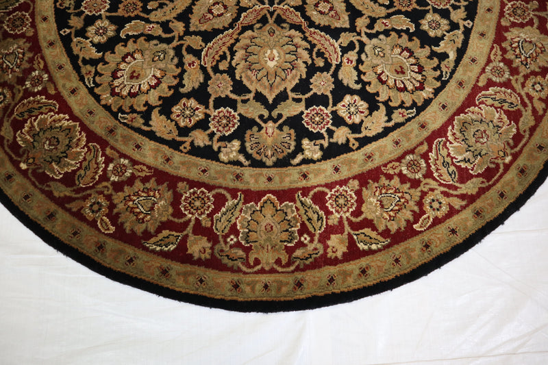 Round Rug, Jaipur Rug, Oriental Rug, Hand Knotted Indian Rugs