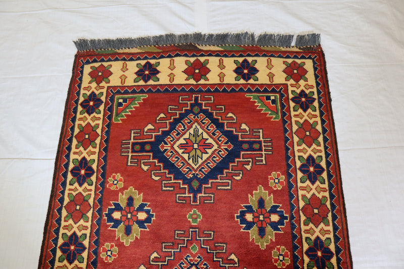 Bright Rug, Oriental Rug, Afghan Kargahi Rug