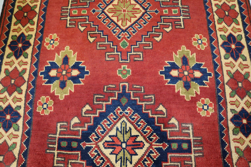 Bright Rug, Oriental Rug, Afghan Kargahi Rug