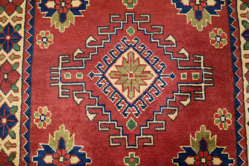 Bright Rug, Oriental Rug, Afghan Kargahi Rug