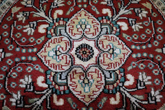 Jammu Kashmir Rug, Round Rug, Colorful Rug, Authentic Rug