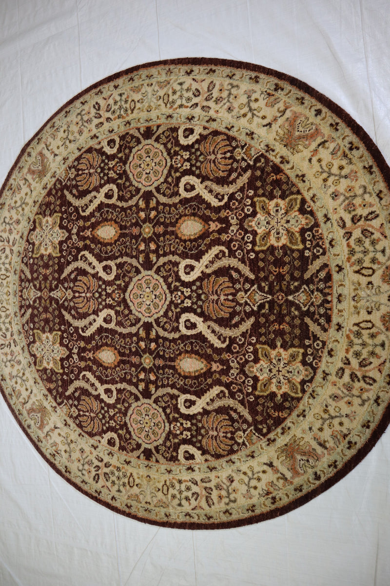 Round Rug, Oushak Rug, Indian Rug, Living Room Rug