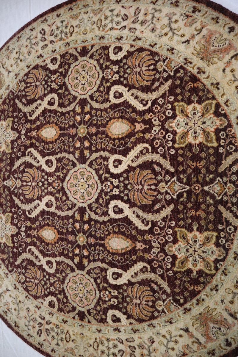 Round Rug, Oushak Rug, Indian Rug, Living Room Rug