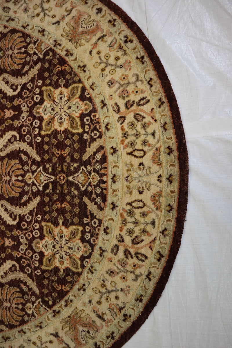 Round Rug, Oushak Rug, Indian Rug, Living Room Rug