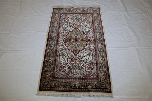 Jammu Kashmir Rug, Indian Hand Knotted Rug, Area Rug