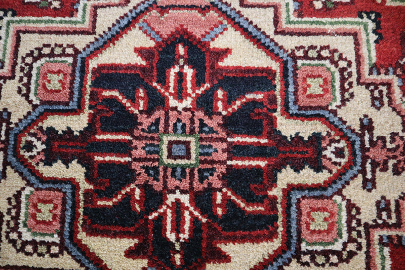 Serapi Rug, Indian Round Rug, Hand Knotted Oriental Rug