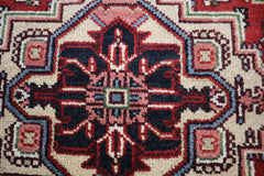 Serapi Rug, Indian Round Rug, Hand Knotted Oriental Rug