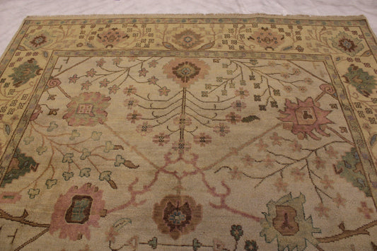  Antique Rug, Oushak Rug, Geometric Rug, How Big Is 8x10, Area Rugs 