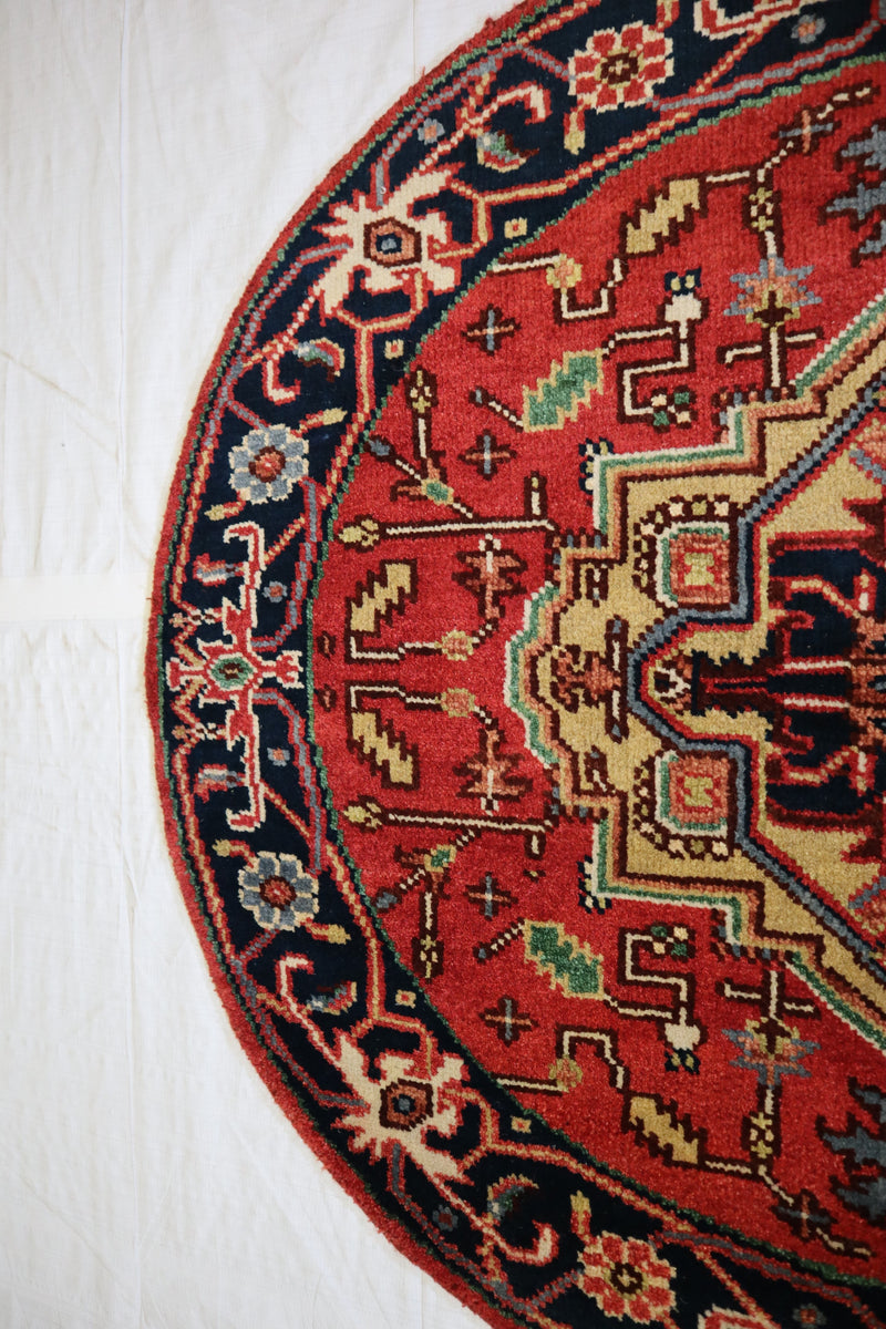 Serapi Rug, Round Rug, Oriental Style Rug, Rug For Bedroom