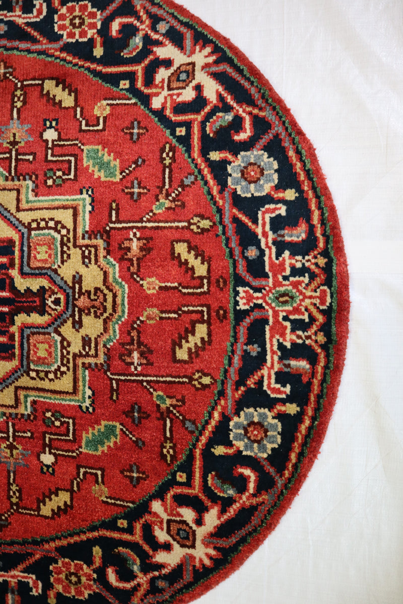 Serapi Rug, Round Rug, Oriental Style Rug, Rug For Bedroom