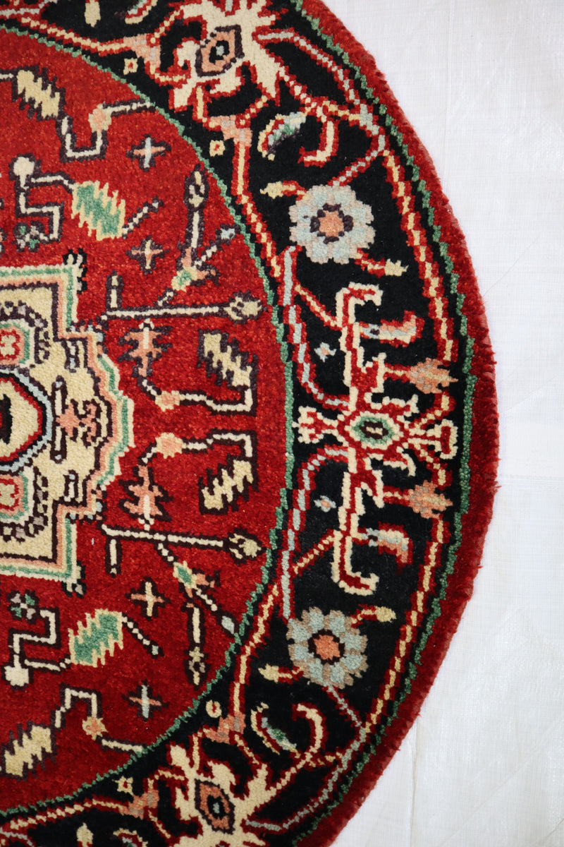 Serapi Rug, Authentic Rug, Oriental Round Rug, Kitchen Rug