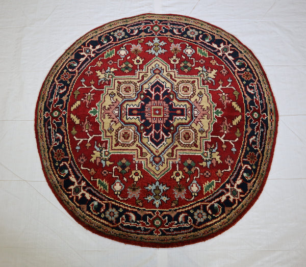 Serapi Rug, Round Rug, Wool Oriental Rug, Indian Rugs