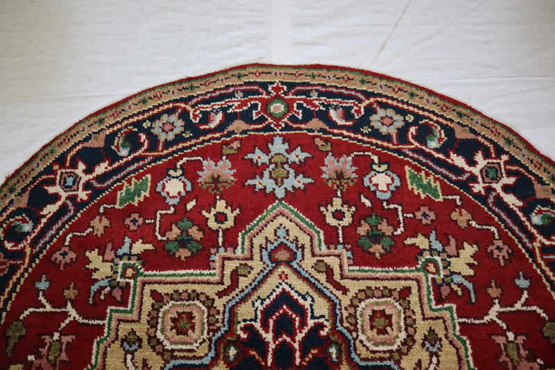 Serapi Rug, Round Rug, Wool Oriental Rug, Indian Rugs