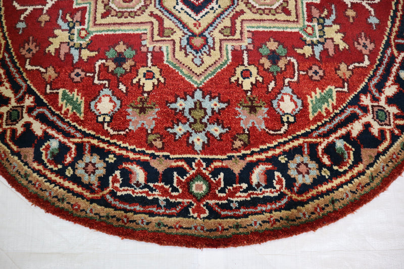 Serapi Rug, Round Rug, Wool Oriental Rug, Indian Rugs