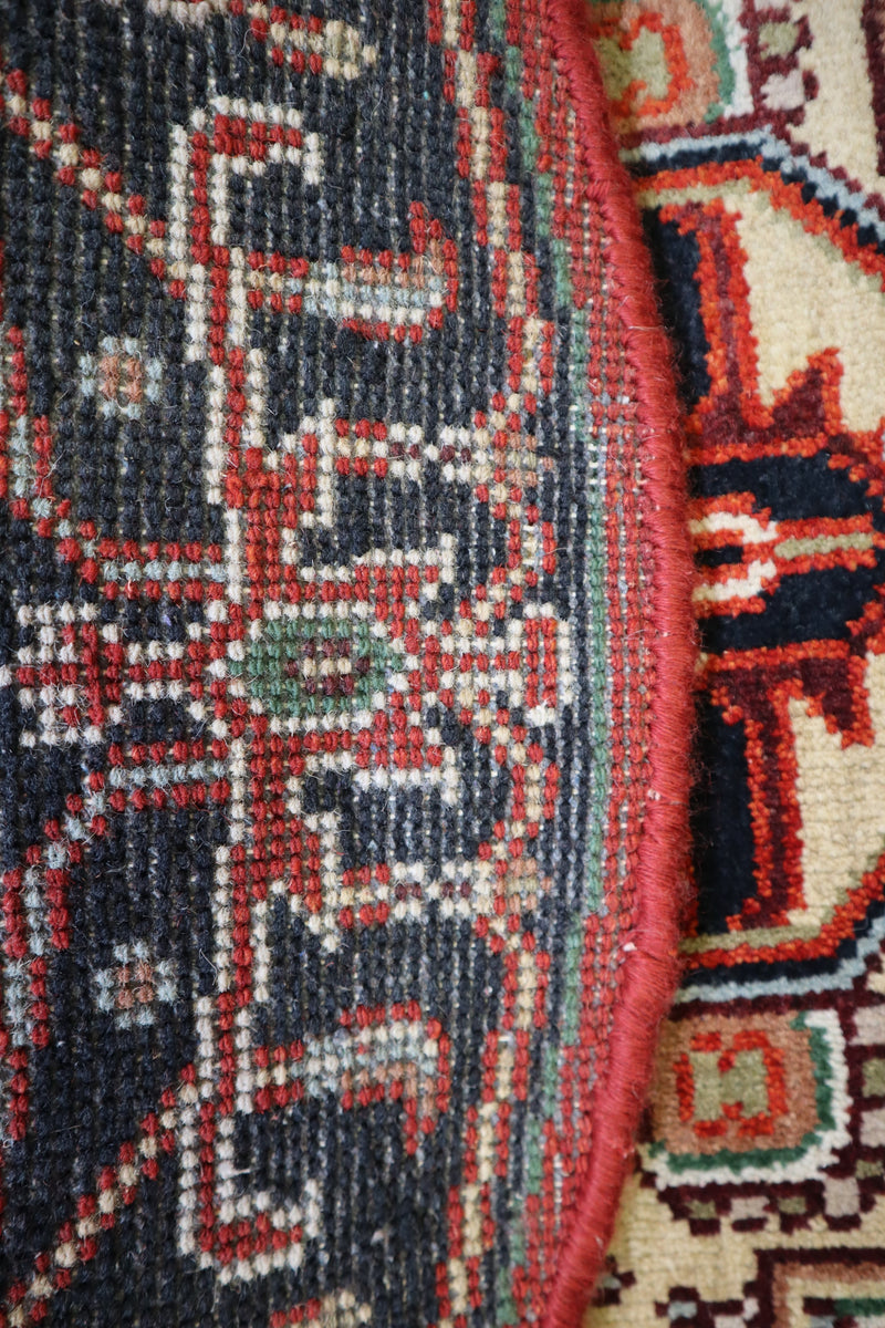 Serapi Rug, Persian Design Rug, Round Rug, Hand Knotted Indian Rugs