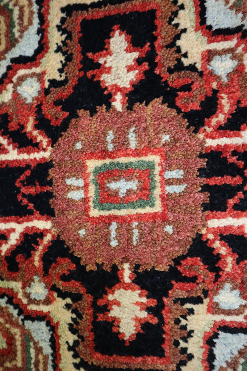 Serapi Rug, Persian Rug, Hand Knotted Round Rug, Wool Rug