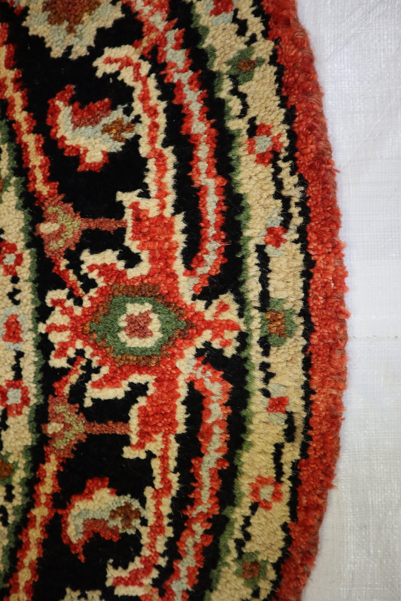 Serapi Rug, Persian Rug, Hand Knotted Round Rug, Wool Rug