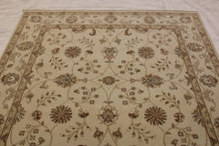 Oushak Rugs, Colorful Area Rugs, Knotted Rugs, India Rugs, 6x6 Rug  