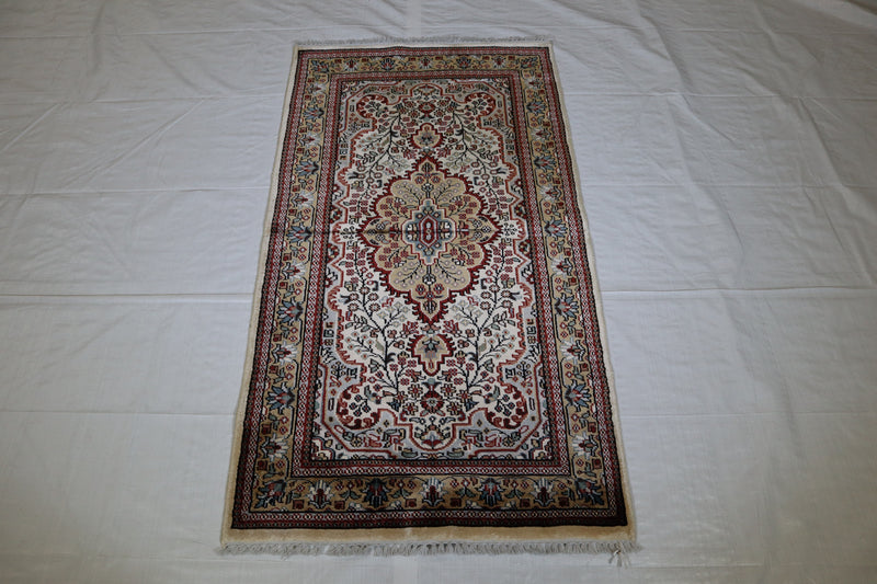 Jammu Kashmir Rug, Vegetable Dye, Oriental Area Rug