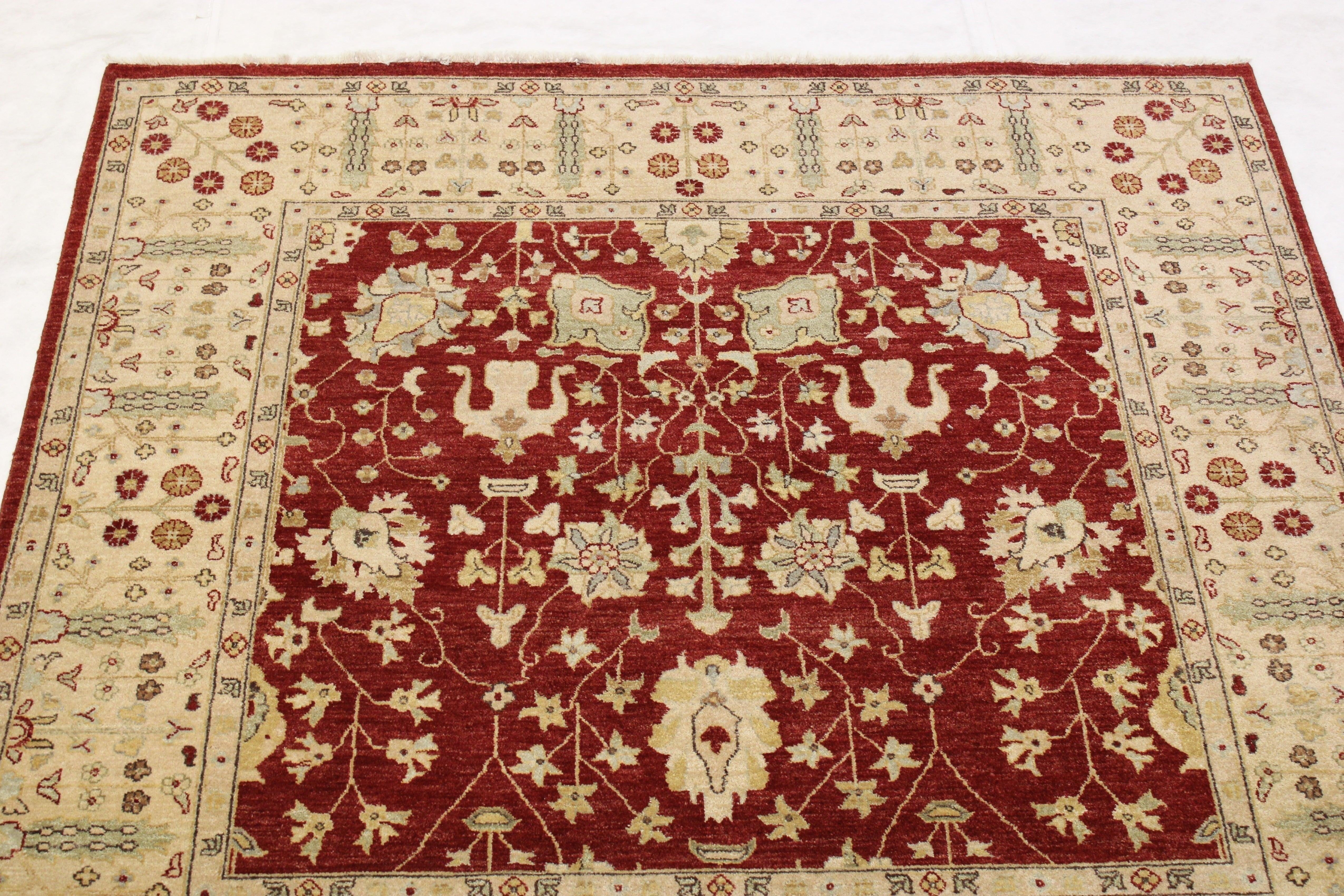 Red Rugs, Natural Dye Rugs, Oushak Rug, Rugs For Bedroom, Home Decor 