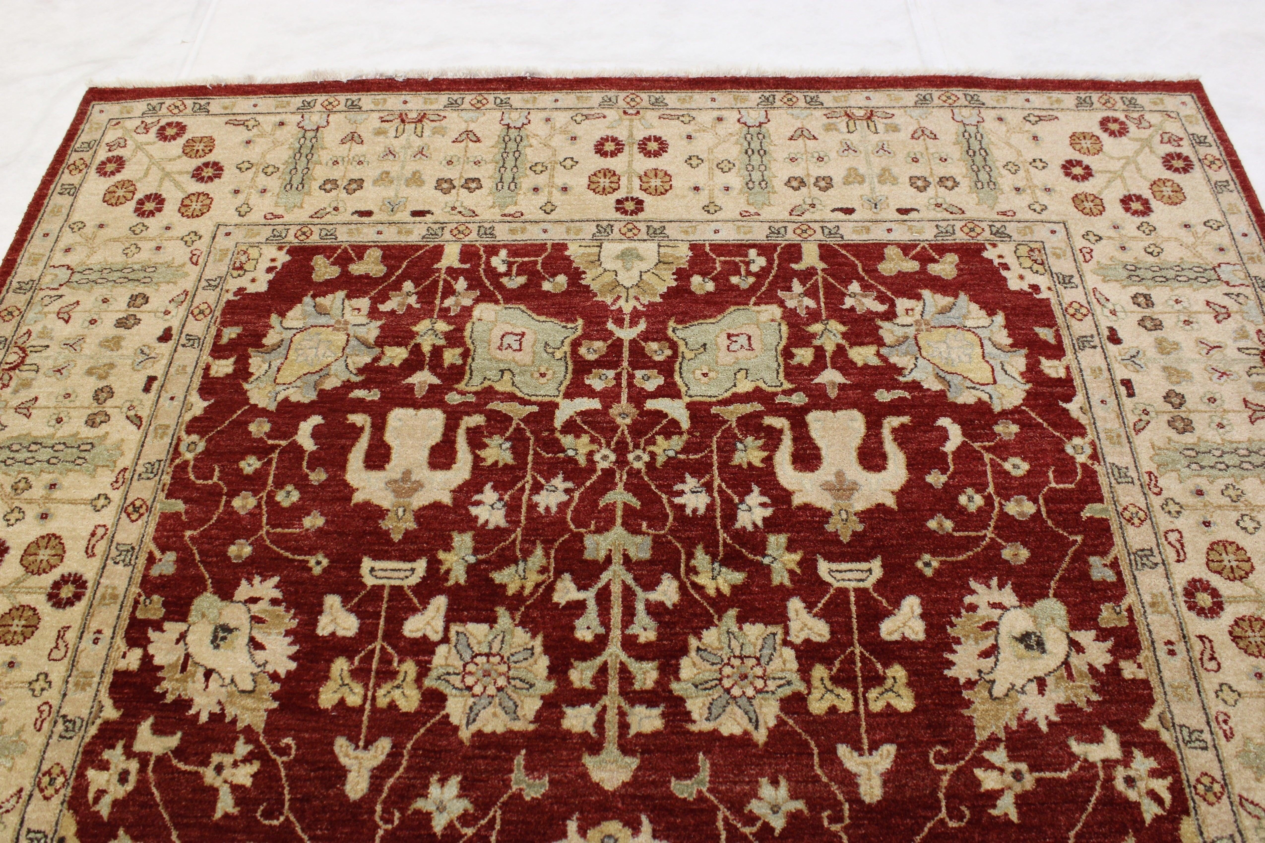 Red Rugs, Natural Dye Rugs, Oushak Rug, Rugs For Bedroom, Home Decor 