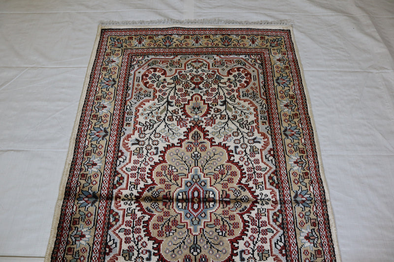 Jammu Kashmir Rug, Vegetable Dye, Oriental Area Rug