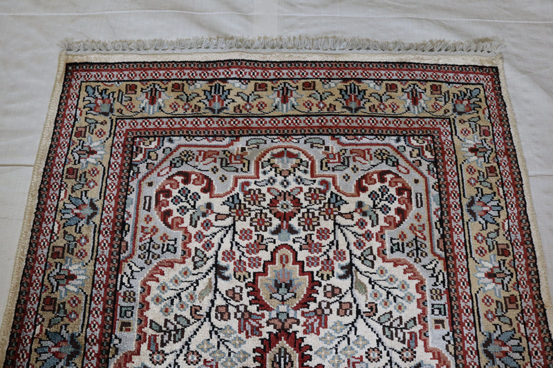 Jammu Kashmir Rug, Vegetable Dye, Oriental Area Rug