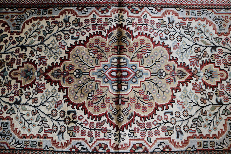 Jammu Kashmir Rug, Vegetable Dye, Oriental Area Rug