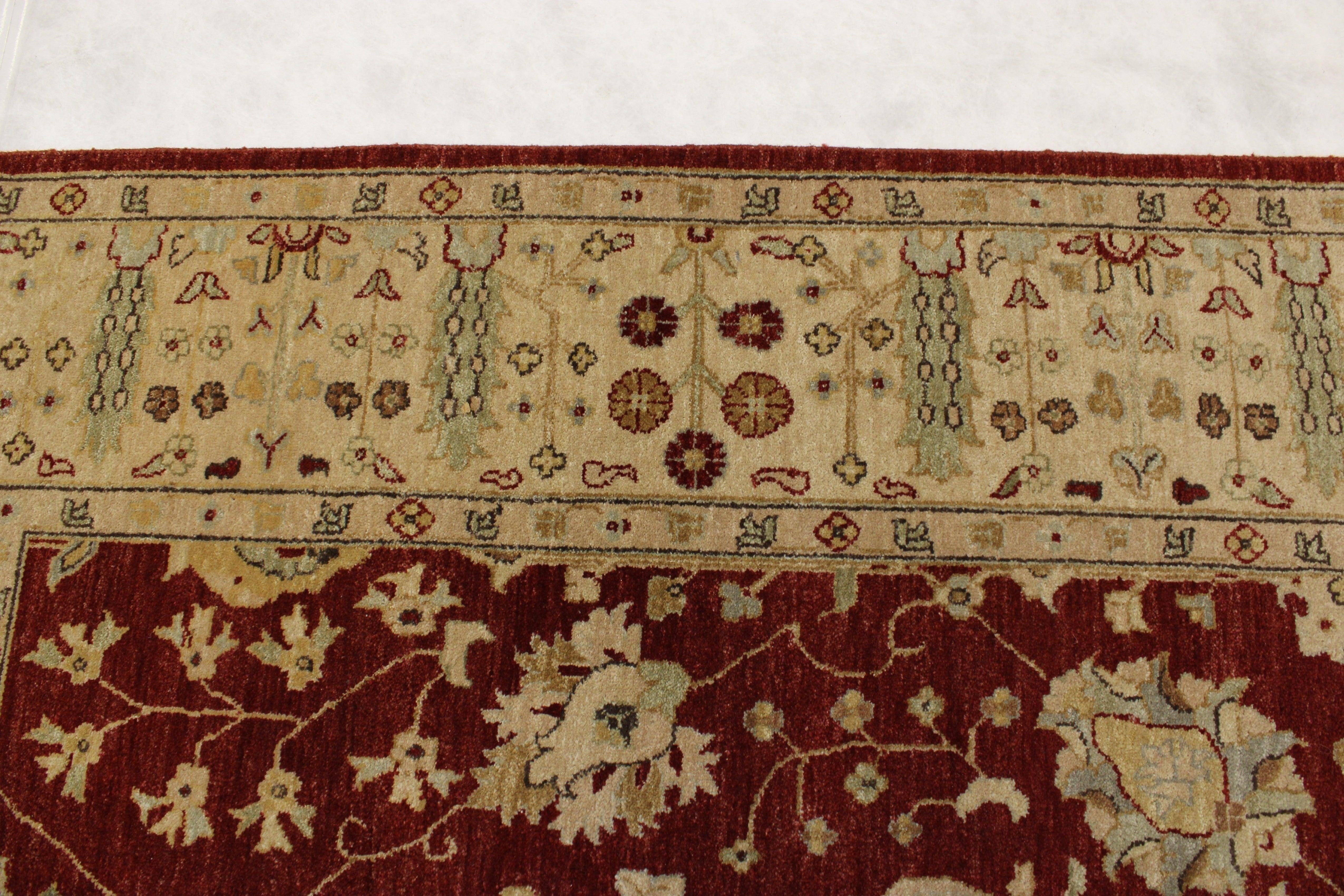 6'7" x 6'7" ft. Hand Knotted Oushak Puja Wool Rug