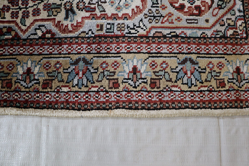 Jammu Kashmir Rug, Vegetable Dye, Oriental Area Rug