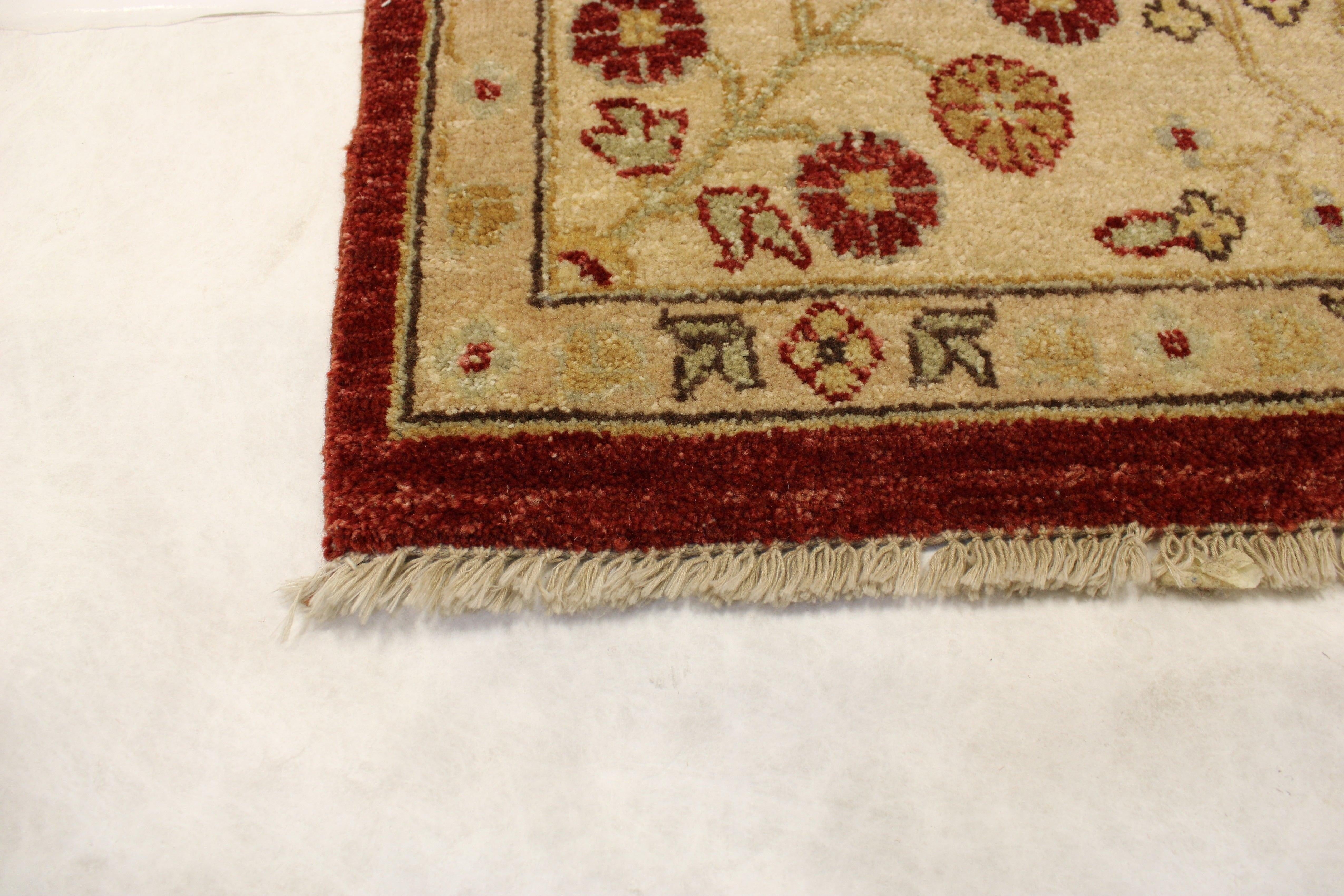 6'7" x 6'7" ft. Hand Knotted Oushak Puja Wool Rug