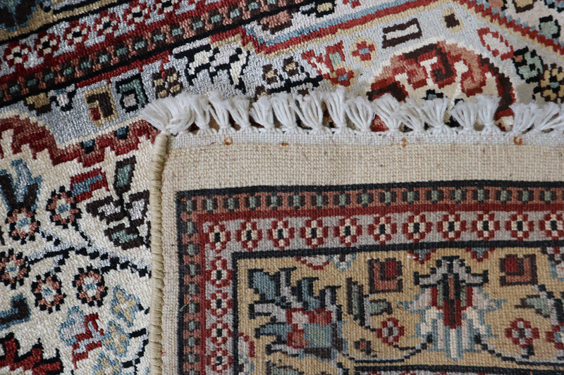 Jammu Kashmir Rug, Vegetable Dye, Oriental Area Rug