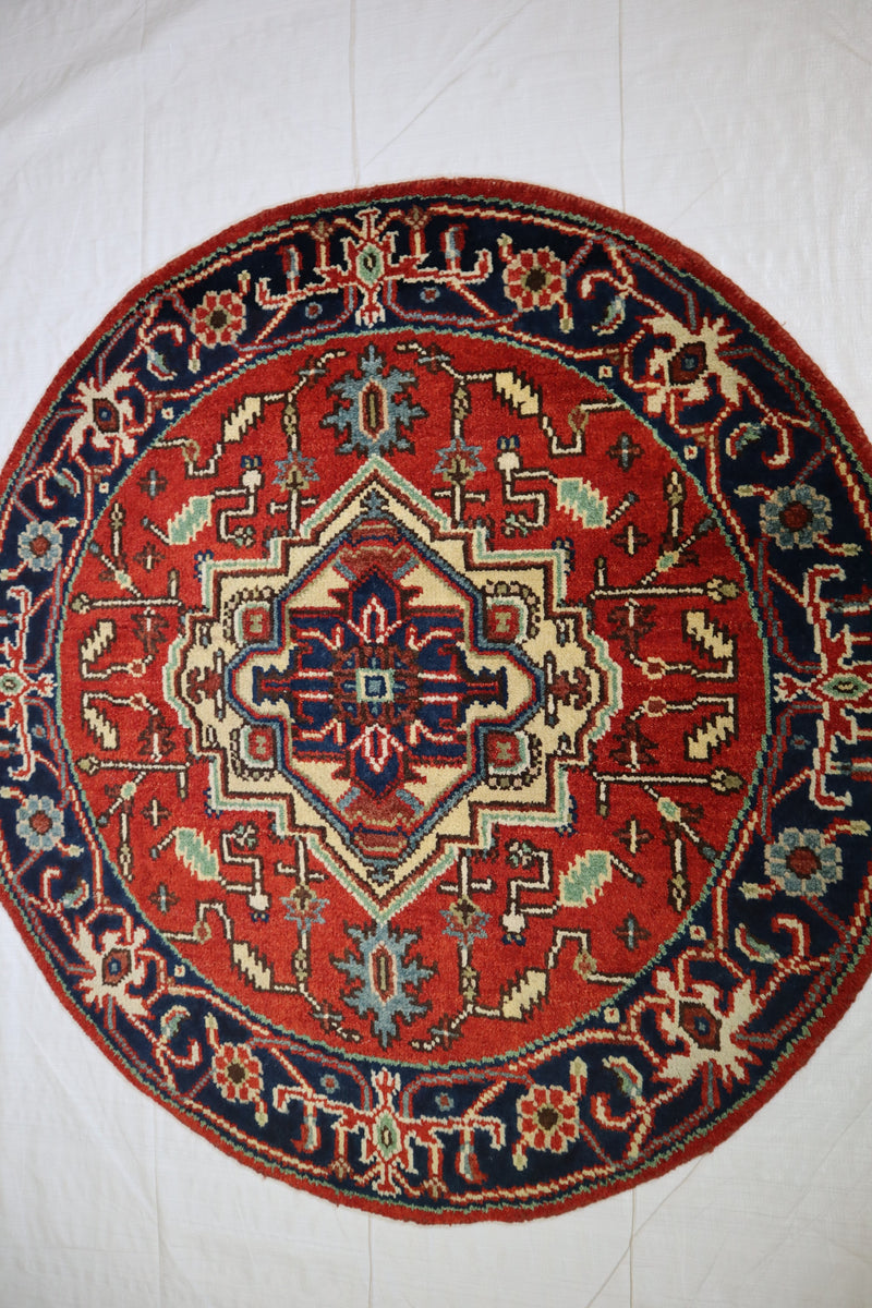 Serapi Rug, Colorful Rug, Round Rug, Types Of Persian Rugs