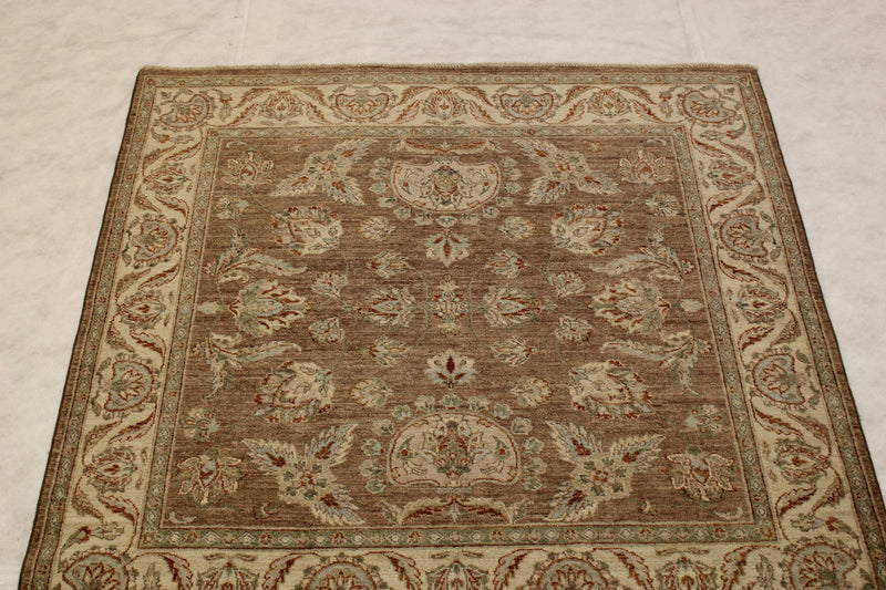 6'0" x 6'1" ft. Afghani Chobi Hand Knotted Rug