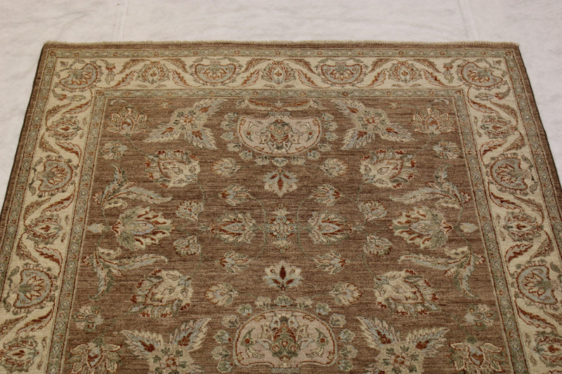 6'0" x 6'1" ft. Afghani Chobi Hand Knotted Rug