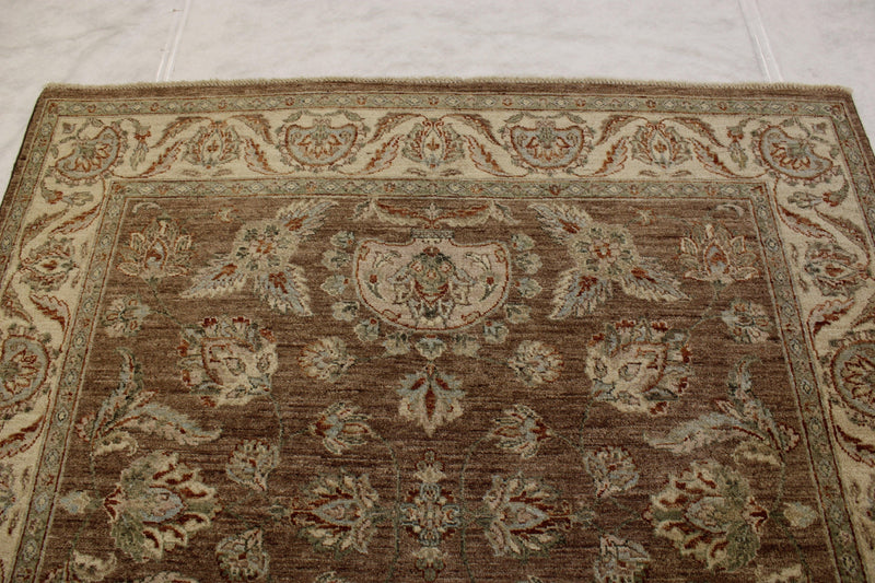 6'0" x 6'1" ft. Afghani Chobi Hand Knotted Rug