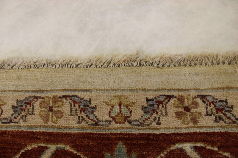 8'1" x 8'3" ft. Beige High Twist Hand Knotted Rug