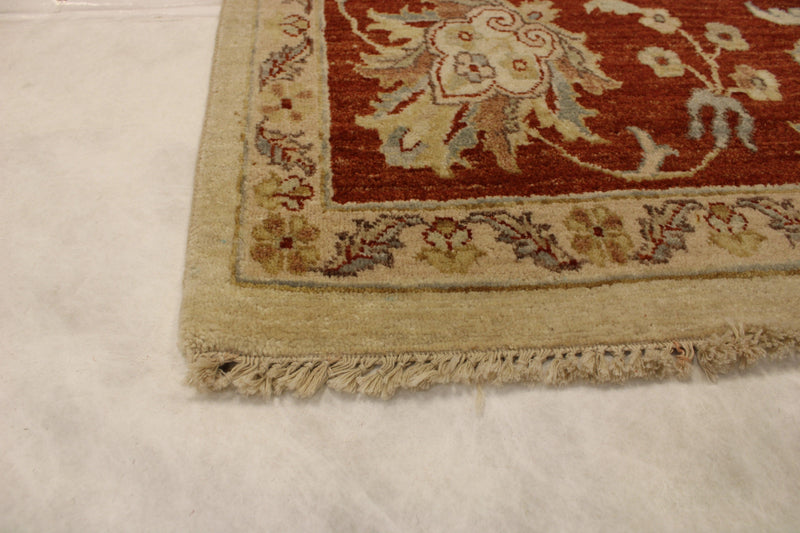 8'1" x 8'3" ft. Beige High Twist Hand Knotted Rug