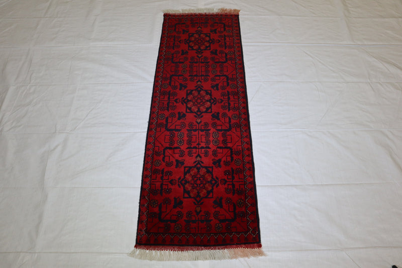 Red Tribal Rug, Afghan Turkman Rug, Khal Mohammadi Rug