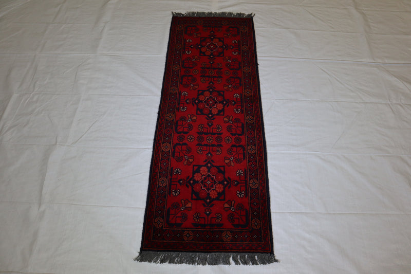 Khal Mohammadi Rug, Red Hand Knotted Rug, Mashadi Rug