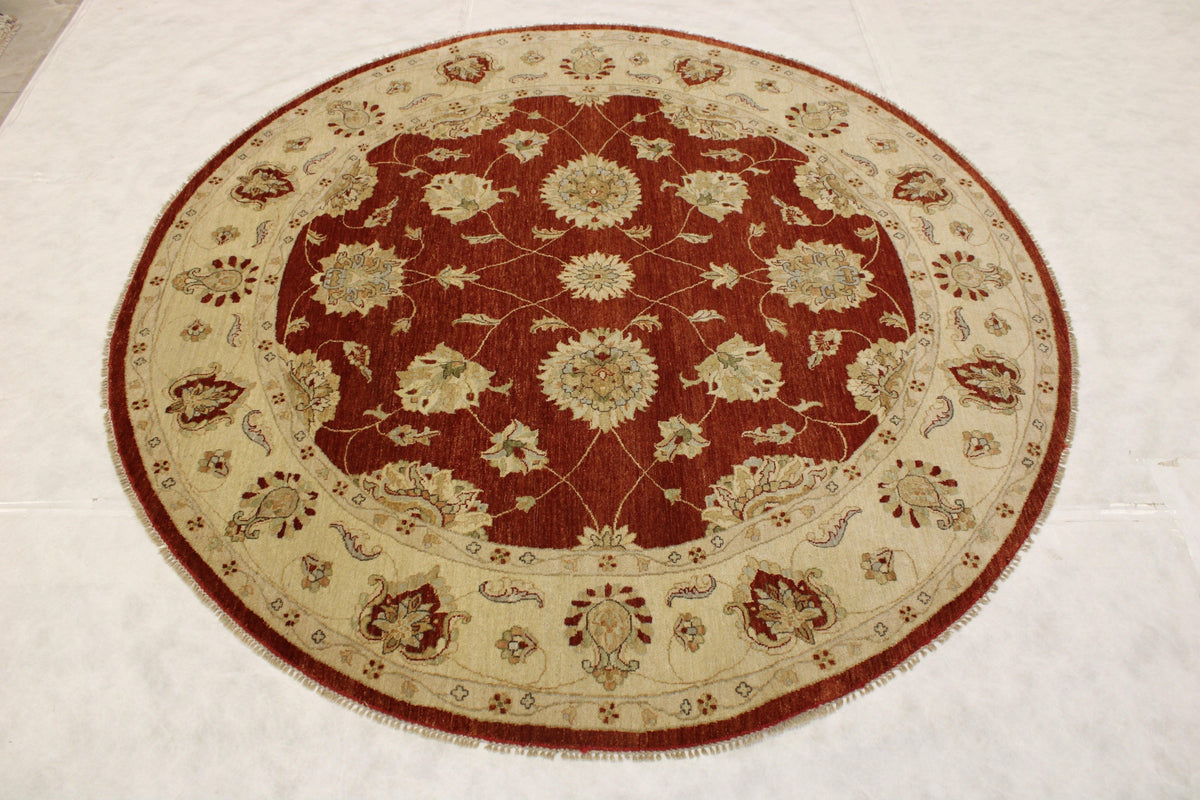 Round Rug, Traditional Rugs, Hand Knotted Rug, Indian Rugs, Rug On Carpet 