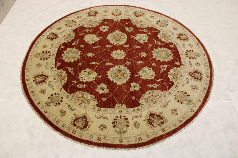 Round Rug, Traditional Rugs, Hand Knotted Rug, Indian Rugs, Rug On Carpet 