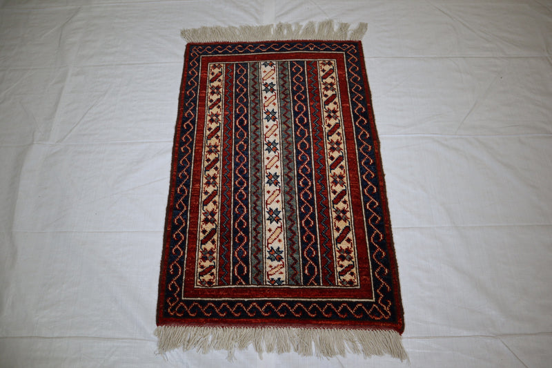 Tribal Rug, Afghan Rug, Hand Knotted Wool Rug, 2x3 Rug