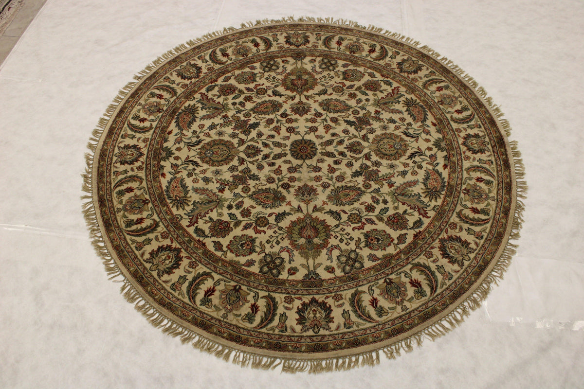 Oushak Rug, Round Rug, Wool Oriental Rug, Indian Rugs, Rug On Carpet 