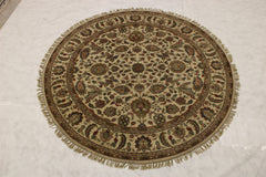 Oushak Rug, Round Rug, Wool Oriental Rug, Indian Rugs, Rug On Carpet 