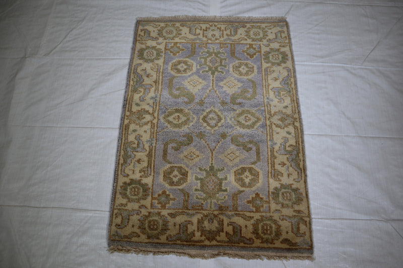 Oushak Rug, Persian Design Rug, Hand Knotted Wool Rug