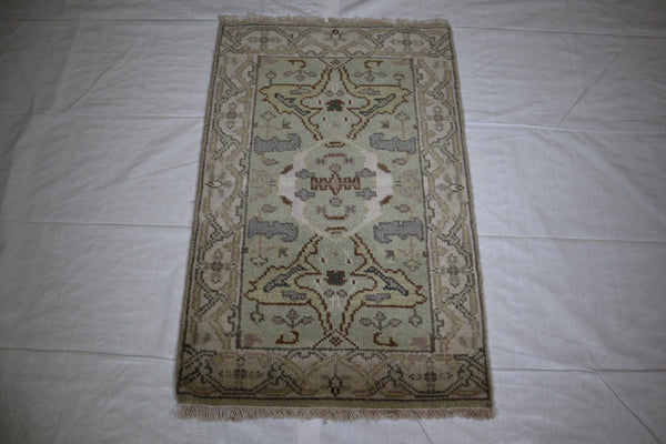 Oushak Rug, Persian Design Rug, Hand Knotted Indian Rug