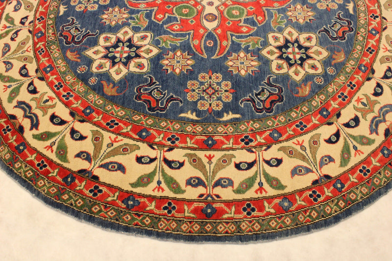 Kazak Rug, Round Rug, Afghan Rug, Round Carpet, Area Rug Sizes